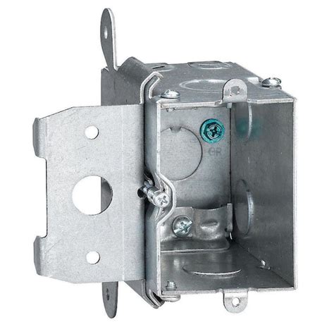 electrical box to metal stud|single gang adjustable electrical box.